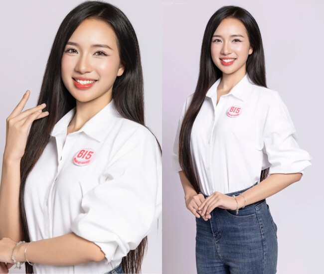Giang Thanh từng gây chú ý khi là thí sinh đo nhân trắc học lâu nhất tại Hoa hậu Việt Nam 2024.