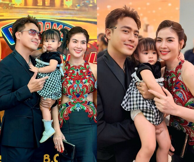 Bé Lita nhà Kha Ly - Thanh Duy chiếm trọn spotlight khi cùng bố mẹ tham gia sự kiện.