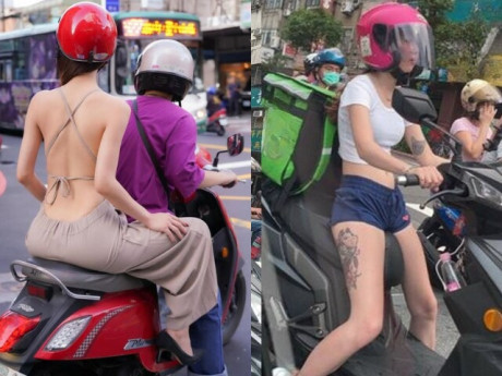 Mặc đồ quá ngắn khi đi xe máy, nhiều chị em rơi vào tình huống khiến người đi đường ngán ngẩm
