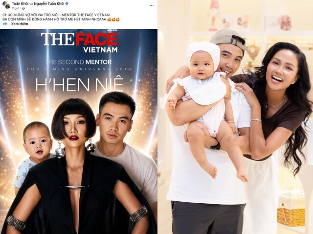 Trên trang cá nhân, nhiếp ảnh gia Tuấn Khôi - ông xã HHen Niê gửi lời chúc mừng và bày tỏ sự đồng hành, ủng hộ vợ khi nàng hậu chính thức trở thành mentor The Face Vietnam 2026.
