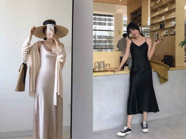 Váy lụa mang lại cảm giác mềm mại và nữ tính trong những chuyến du lịch Hè. Chất liệu có độ rũ tự nhiên giúp tổng thể trông thanh thoát hơn khi di chuyển. Đây là item phù hợp cho những buổi dạo biển, nghỉ dưỡng hoặc ăn tối nhẹ nhàng.