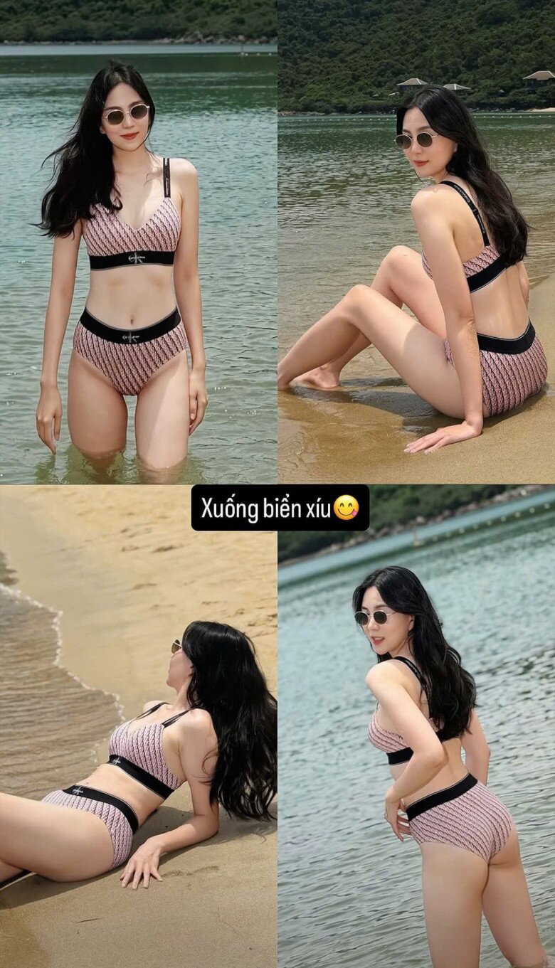 Nữ MC không ngần ngại diện bikini khoe body.