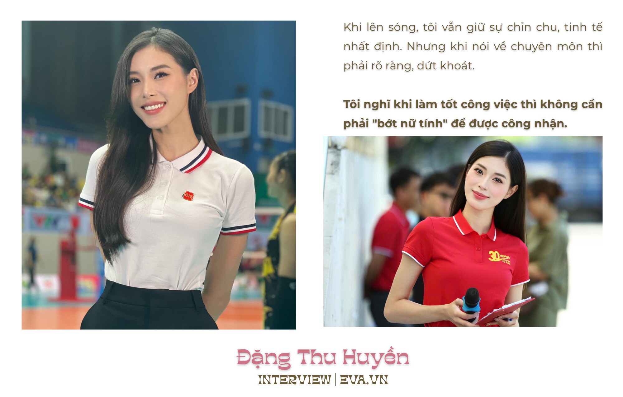 MC VTVcab Đặng Thu Huyền: amp;#34;Tôi không nghĩ phụ nữ làm thể thao phải hy sinh sự nữ tínhamp;#34; - 3