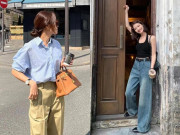 Thời trang - Nắng nóng oi bức, đây là kiểu áo mặc với quần ống rộng giúp bạn mát cả ngày mà vẫn sang
