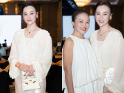 Thời trang - Phương Oanh chọn phong cách tối giản dự đám cưới Việt Hoa