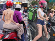 Mặc đồ quá ngắn khi đi xe máy, nhiều chị em rơi vào tình huống khiến người đi đường ngán ngẩm
