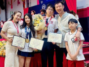 Giải trí - Ốc Thanh Vân khoe ảnh các con nhận giấy khen tại trường quốc tế, quý tử đầu lòng 15 tuổi đã cao ngang ngửa bố