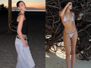 Thời trang - Phong cách đi biển của bạn gái Leonardo DiCaprio