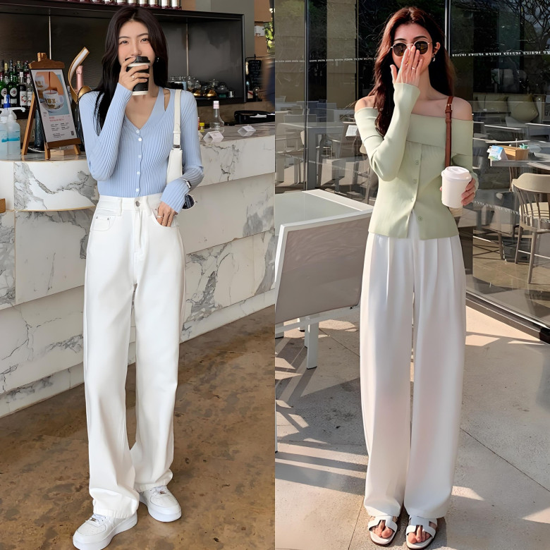Quần trắng là item giúp outfit công sở trở nên sáng và hiện đại hơn. Khi phối cùng các gam màu trung tính hoặc pastel, tổng thể mang lại cảm giác thanh lịch và sang trọng. Đây cũng là món đồ được nhiều tín đồ thời trang yêu thích nhờ khả năng nâng tầm diện mạo rất hiệu quả.