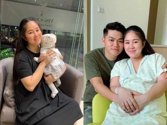 Lê Phương từng trải qua khoảng thời gian nặng 80kg khi mang thai lần 2.