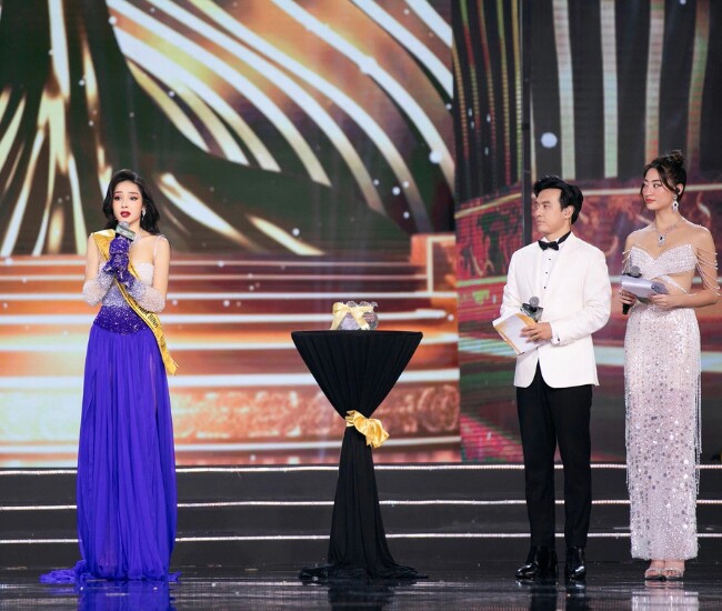 Lê Thị Hồng Hạnh từng có màn ứng xử thu hút sự quan tâm từ cư dân mạng tại Miss Grand Vietnam 2023.