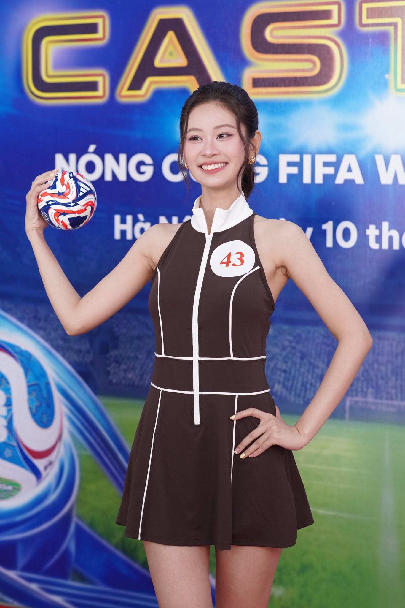 Lê Phương Quyên tại buổi casting Nóng cùng FIFA World Cup 2026.