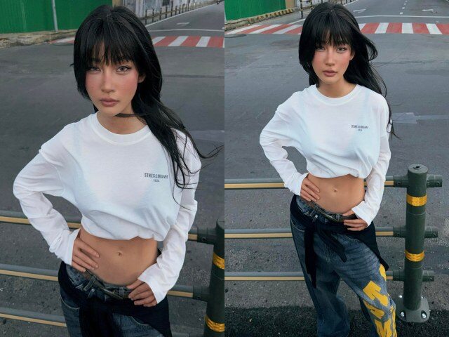 Juky San kheo khéo vòng eo 57cm.