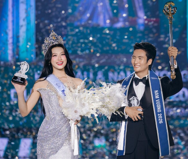 Nguyễn Thu Thảo, Nguyễn Hàn Việt đăng quang Hoa hậu - Nam vương Du lịch Việt Nam 2026.