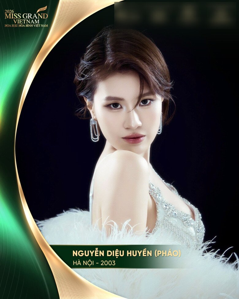 Hình ảnh hồ sơ của rapper Pháo được fanpage Miss Grand Vietnam chia sẻ.
