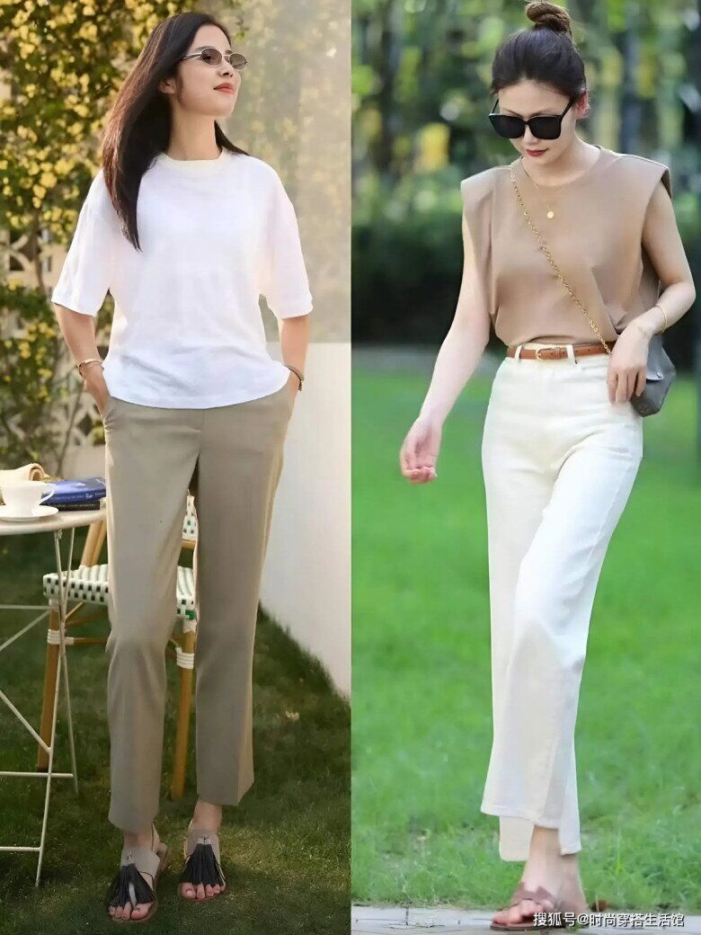 Từ áo phông năng động đến sơ mi thanh lịch hay áo len mỏng nhẹ nhàng, kiểu quần này đều dễ dàng tạo nên tổng thể hài hòa, sang trọng và có gu.