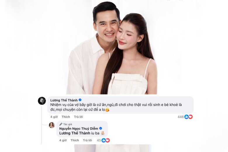 Màn phát cẩu lương ngọt ngào của Thúy Diễm và Lương Thế Thành.