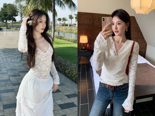 Áo ren giúp outfit trở nên nữ tính và nổi bật hơn mà không cần phối quá nhiều phụ kiện. Những thiết kế ren hiện đại với gam màu trung tính rất dễ ứng dụng trong đời sống hàng ngày. Đây là item phù hợp với những ai thích phong cách mềm mại nhưng vẫn tinh tế.