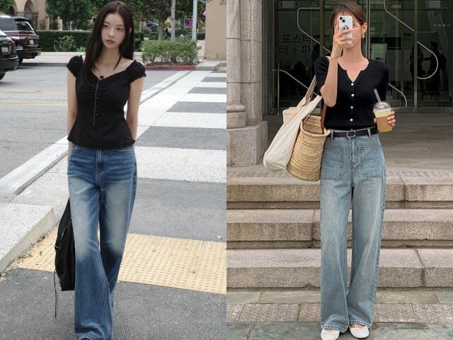 Quần jeans ống suông giúp tôn dáng và dễ mặc hơn nhiều kiểu quần khác. Thiết kế ống thẳng tạo cảm giác chân dài và gọn. Item này có thể kết hợp với áo sơ mi hoặc áo thun, phù hợp cả phong cách thanh lịch lẫn năng động.