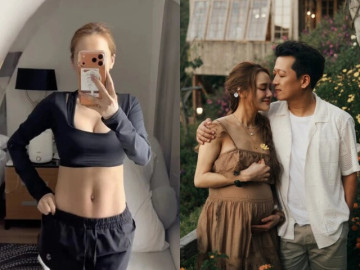 Mỹ nhân khoe cơ bụng khó tin sau 2 tuần sinh con, viên mãn trong nhà vườn 70 tỷ