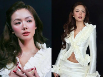 Thời trang - Phương Ly trở lại với phong cách ngọt ngào sau thời gian chuộng da nâu cá tính