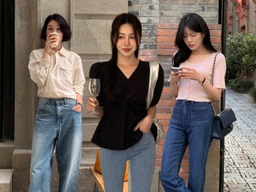 Kiểu quần jeans hot trend 2026 vì hack chân dài miên man, phối cùng 4 áo này là chuẩn bài mặc đẹp