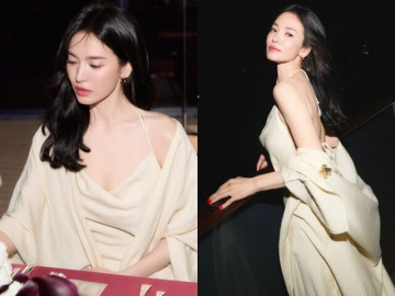 Đẹp - Song Hye Kyo gây sốt khi khoe lưng trần