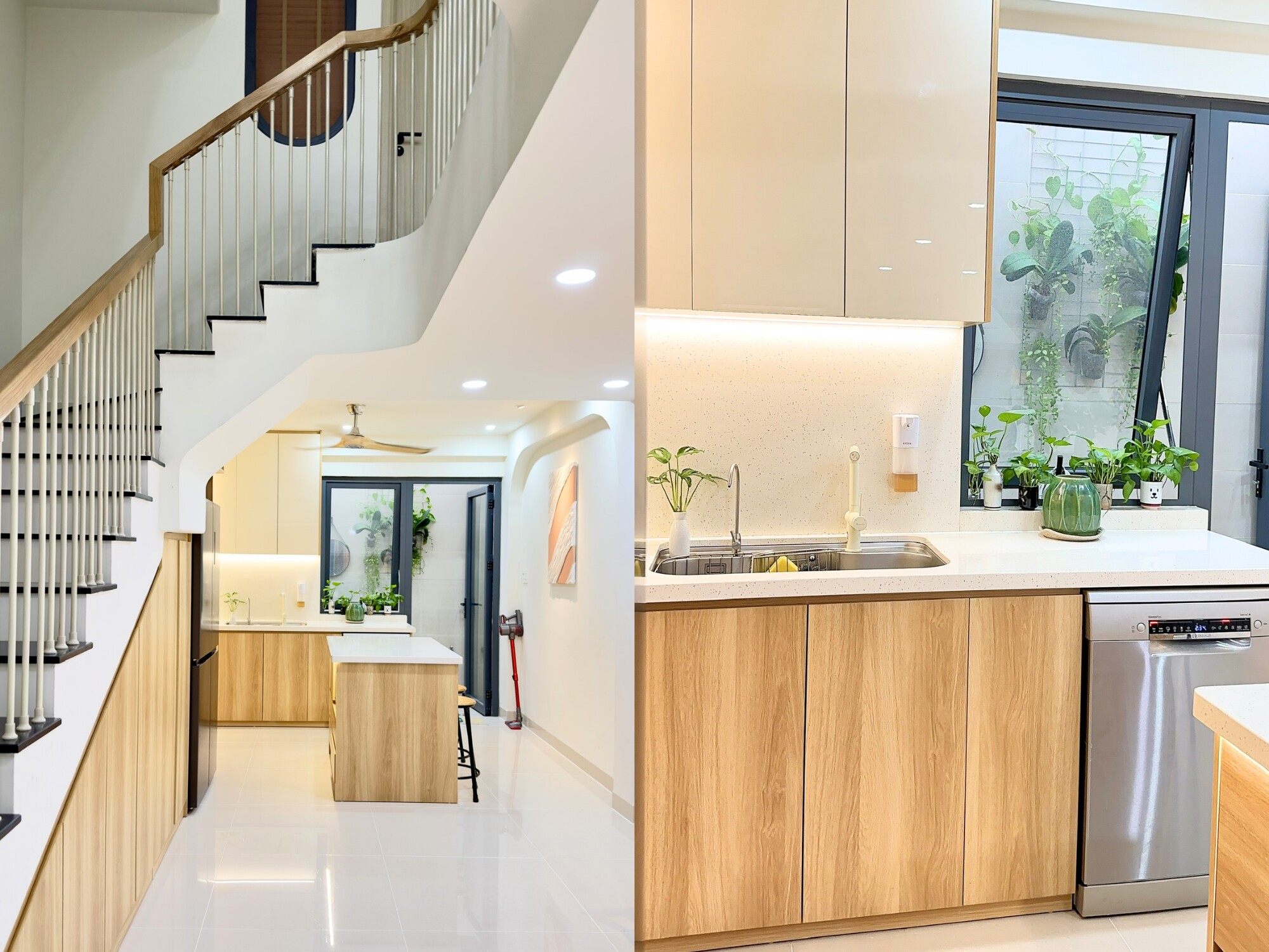 15 năm yêu rồi kết hôn, cặp vợ chồng trẻ tích góp tiền từ quê lên phố xây căn nhà 6,5 tỷ, sân thượng đẹp mê - 4
