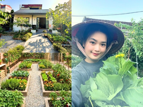 Không thể mua nhà Hà Nội, gái xinh 9X về Bắc Ninh vay tiền xây tổ ấm 85m2 xinh như mộng, vườn trồng đầy hoa trái