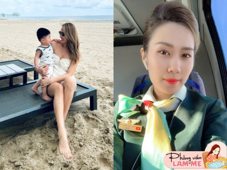 Nữ tiếp viên hàng không gốc Lâm Đồng rời cabin máy bay sinh con, cậu bé 2 tuổi nói được 3 thứ tiếng
