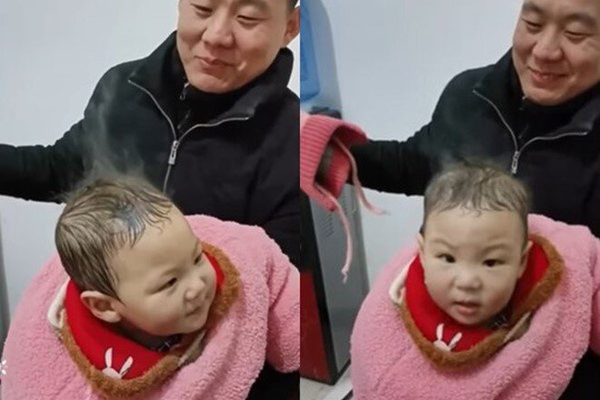Gửi con về nhà nội, mẹ bỉm đi làm về thì tá hỏa khi thấy hiện tượng đầu con 3 tuổi amp;#34;bốc khóiamp;#34; - 2