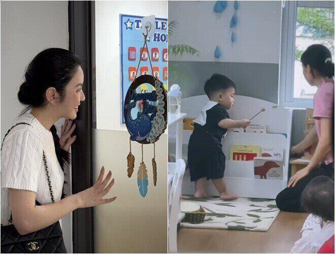 Học mầm non 3 tháng học phí 57 triệu, con trai Quang Hải và vợ Chu Thanh Huyền 21 tháng tuổi nói tiếng Anh rất tốt - 5
