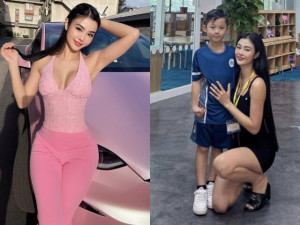 Hoa hậu Việt sang Mỹ làm nghề phun xăm, đi họp phụ huynh mà trẻ như chị của con