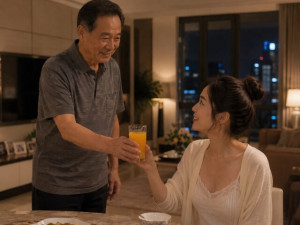 2 năm kết hôn vẫn chưa có con, trong bữa cơm tối được bố chồng pha cho ly nước cam, nhìn đáy cốc tôi cay mắt
