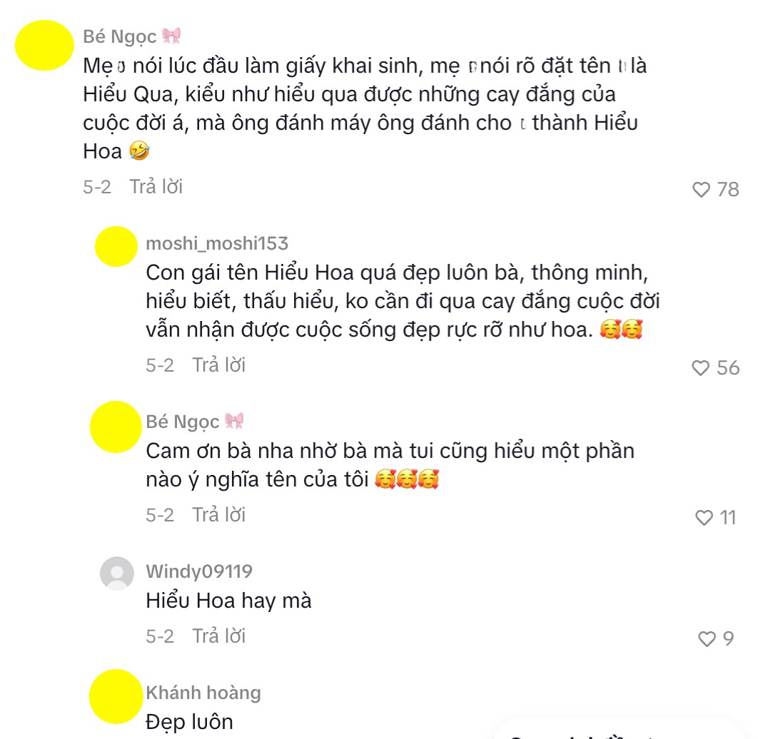 Một tài khoản mxh chia sẻ.