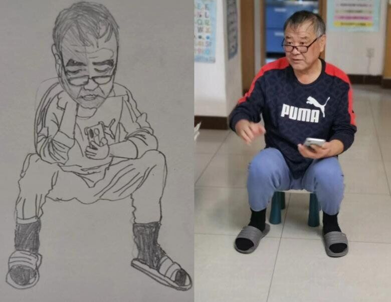 Mẹ vui mừng khi thấy con trai lớp 1 vẽ chân dung ông nội, khoe lên mạng ai cũng khen nhưng cô giáo lắc đầu - 1