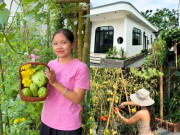 Nhà đẹp - Xuất khẩu lao động trở về quê, mẹ bỉm U30 Quảng Trị tích luỹ gần 1 tỷ xây căn nhà có khu vườn đẹp mê