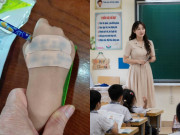 Yêu con - Con tiểu học đi thi, mẹ Việt lấy băng y tế dán đầy tay bé, cô giáo phát hiện dòng chữ xúc động nhắn nhóm lớp
