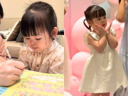Yêu con - Con gái Đỗ Mỹ Linh lớn vừa xinh vừa hài, 3 tuổi được mẹ "Hoa hậu phố cổ" cho học đủ môn toán, văn, múa, hát