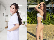 Cô y tá 9X Hà Nội "hot cả nước" vì quá xinh, ngoài đời chăm diện đồ tôn dáng "gái một con trông mòn con mắt"