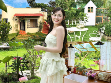 Nghỉ việc văn phòng ở nhà chăm con, mẹ 9X chi 900 triệu xây nhà vườn 1000m2 ở Vĩnh Long đẹp như cổ tích