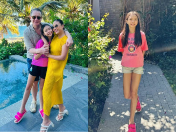 Đoan Trang hài hước khoe con gái 12 tuổi có cặp giò "người mẫu đang lên", bí quyết nhờ làm việc này mỗi ngày