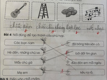Bài tập tiếng Việt của bé tiểu học khiến phụ huynh khóc thét: Các bạn nam đưa đón em mỗi ngày, mẹ em kêu ra rả