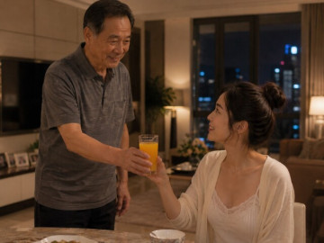 Bà bầu - 2 năm kết hôn vẫn chưa có con, trong bữa cơm tối được bố chồng pha cho ly nước cam, nhìn đáy cốc tôi cay mắt