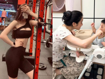 Gái xinh 2K đẻ con cho chàng cầu thủ lương 7 tỷ, cuộc sống làm mẹ bỉm không lung linh như ảnh mạng