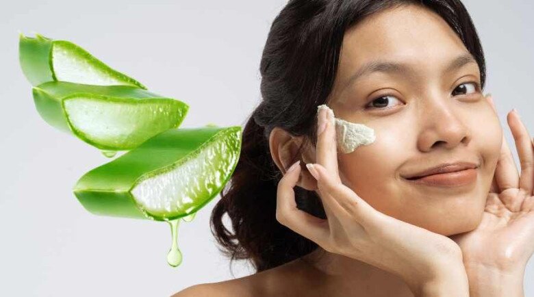 Dùng nha đam nguyên chất đắp mặt nạ ngủ ngắn (khoảng 15 - 20 phút) giúp cấp ẩm sâu và làm dịu da nhanh chóng.