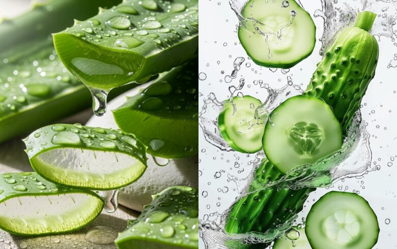 Sự kết hợp giữa nha đam và dưa leo tạo nên một loại mặt nạ thiên nhiên giàu dưỡng chất, giúp chăm sóc làn da một cách dịu nhẹ nhưng hiệu quả. 