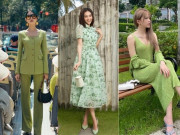 Thời trang - Học sao Việt diện sắc xanh bơ dịu mát: Tuyệt chiêu phối đồ giúp chị em nổi bật nơi công sở