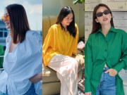 Thời trang - Học Thanh Hằng, Hoa hậu Phương Khánh và Khả Ngân cách mix & match sơ mi oversized cho ngày hè nắng nóng