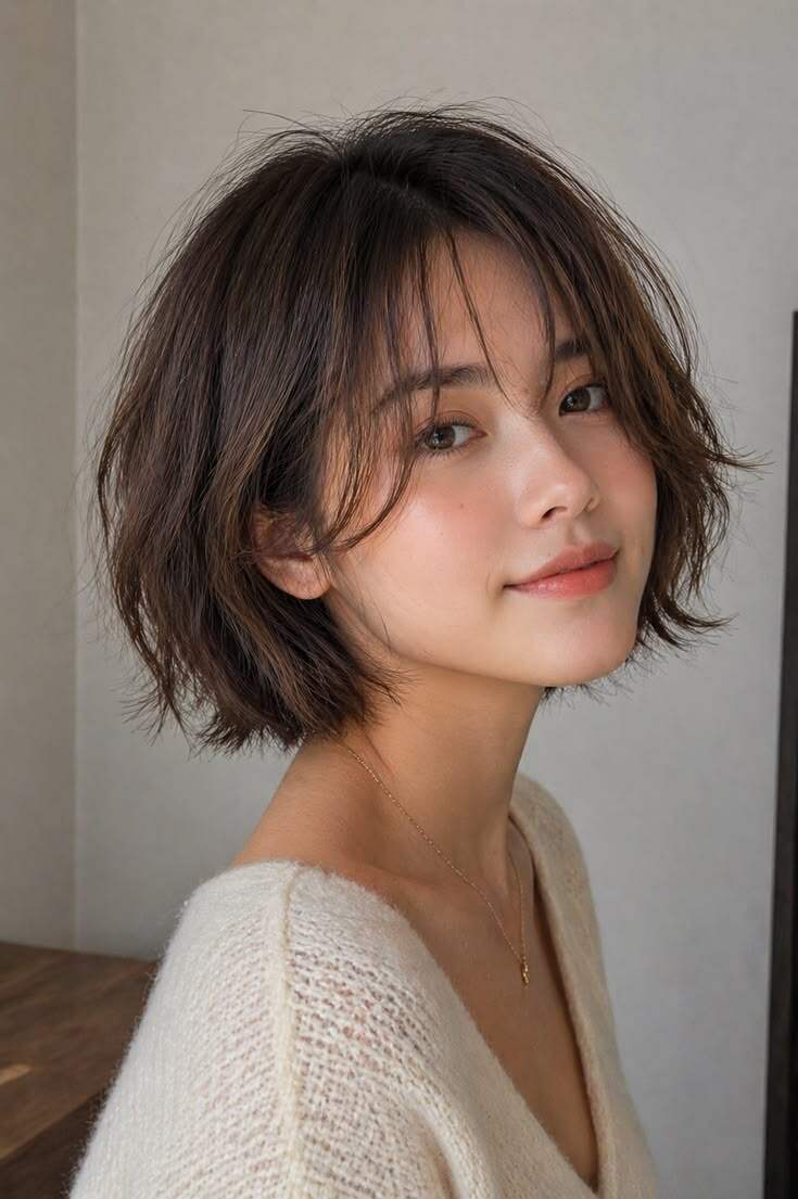 Tuft bob là biến thể hiện đại của bob ngắn, tập trung vào các lớp tỉa ngắn tách rời để tạo nhịp điệu và độ chuyển mượt cho mái tóc.